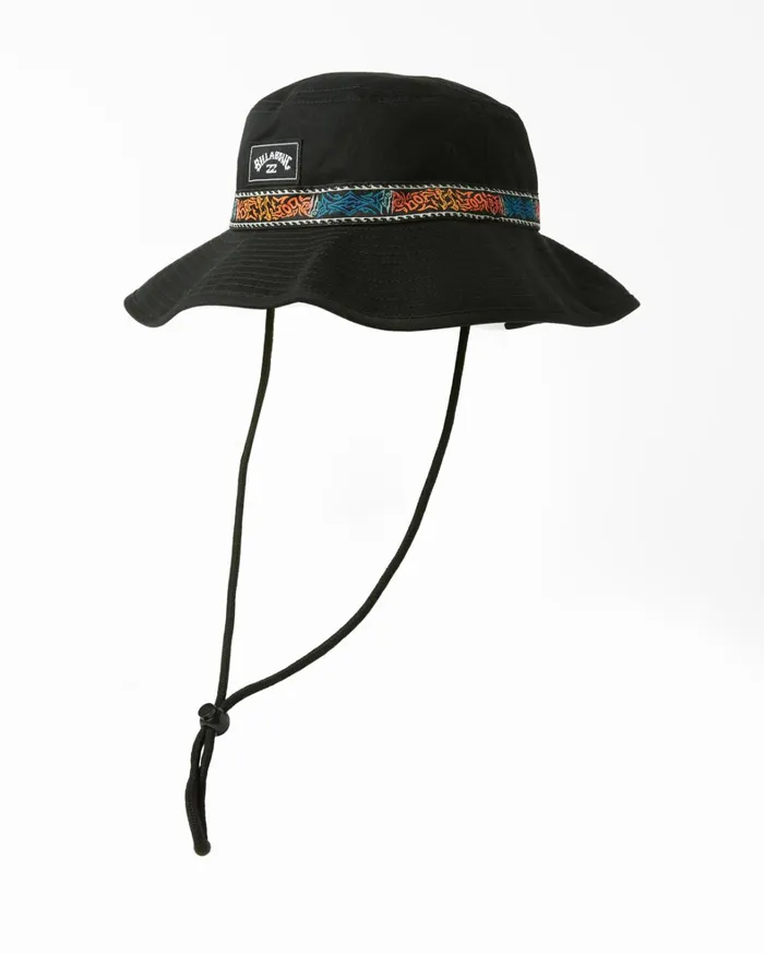 Billabong Hats Men Big John Print Surf Safari Hat Stealth