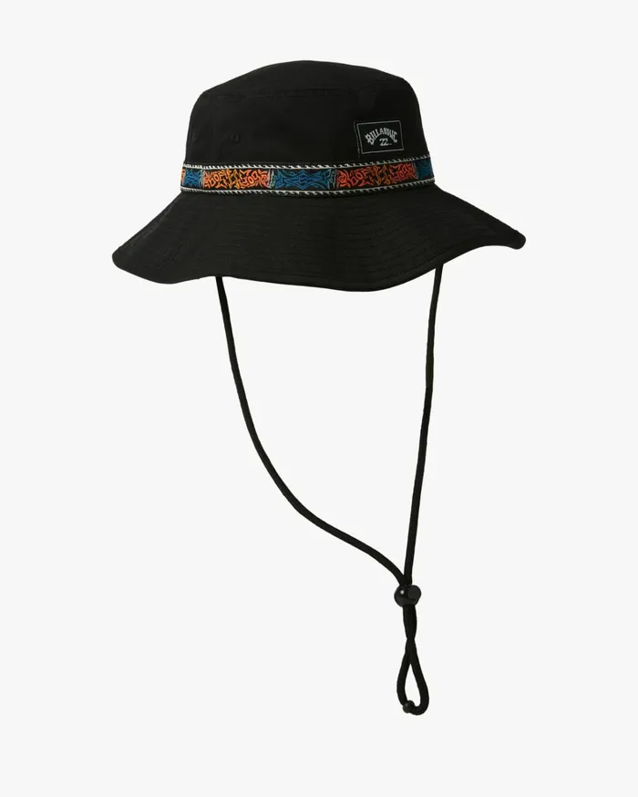 Billabong Hats Men Big John Print Surf Safari Hat Stealth Billabong Hats Men Big John Print Surf Safari Hat Stealth