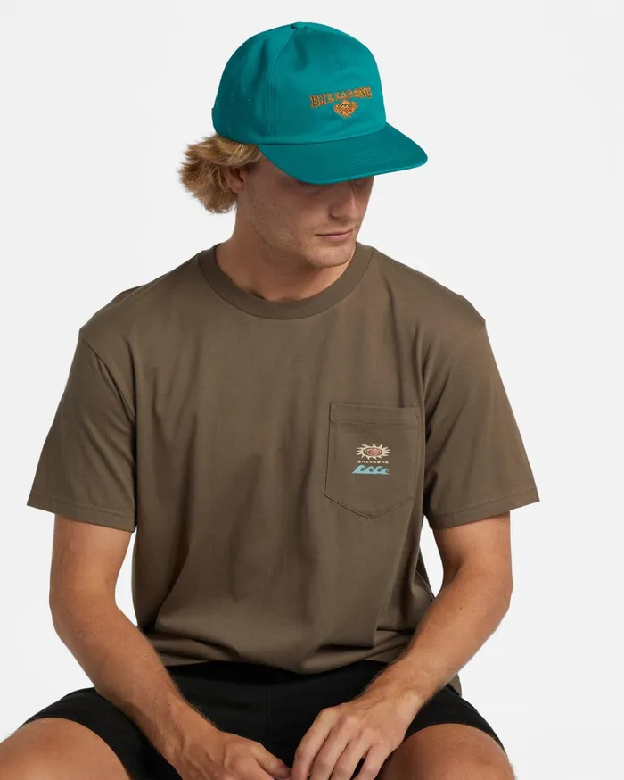 Billabong Hats Men Heritage Baseball Hat Deep Teal