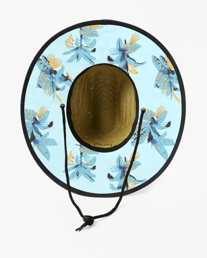 Billabong Hats Men Tides Print Straw Lifeguard Hat Blue Moon Billabong Hats Men Tides Print Straw Lifeguard Hat Blue Moon