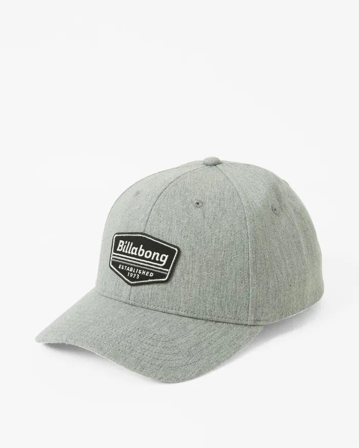 Billabong Hats Men Walled Snapback Hat Grey Heather