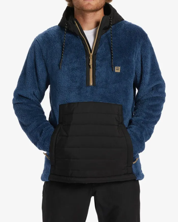 Billabong Hoodies and Fleece Men ADiv Badger Hooded HalfZip Pullover Dark Blue Billabong Hoodies and Fleece Men ADiv Badger Hooded HalfZip Pullover Dark Blue