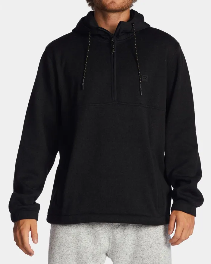 Billabong Hoodies and Fleece Men ADiv Boundary Hooded HalfZip Pullover Black Heather