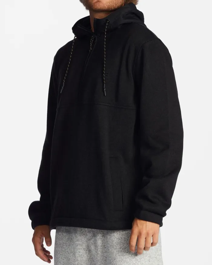 Billabong Hoodies and Fleece Men ADiv Boundary Hooded HalfZip Pullover Black Heather Billabong Hoodies and Fleece Men ADiv Boundary Hooded HalfZip Pullover Black Heather