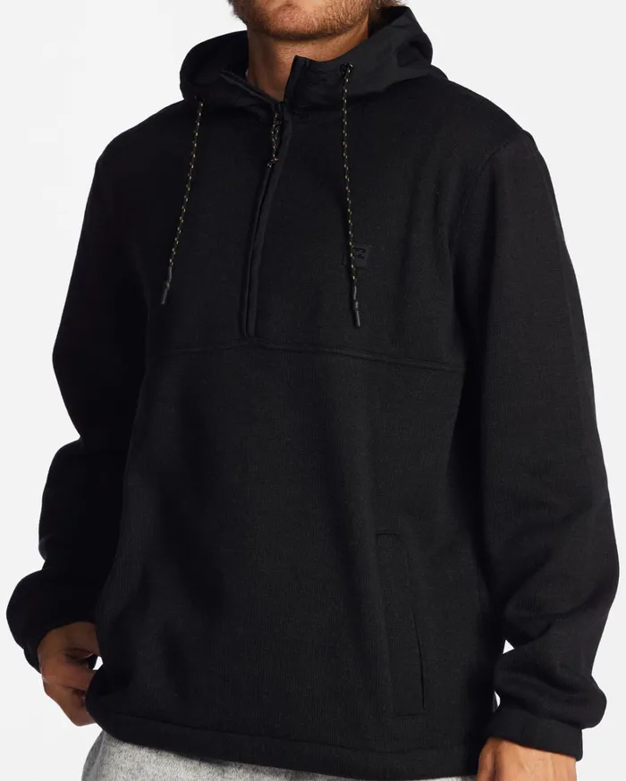 Billabong Hoodies and Fleece Men ADiv Boundary Hooded HalfZip Pullover Black Heather Billabong Hoodies and Fleece Men ADiv Boundary Hooded HalfZip Pullover Black Heather