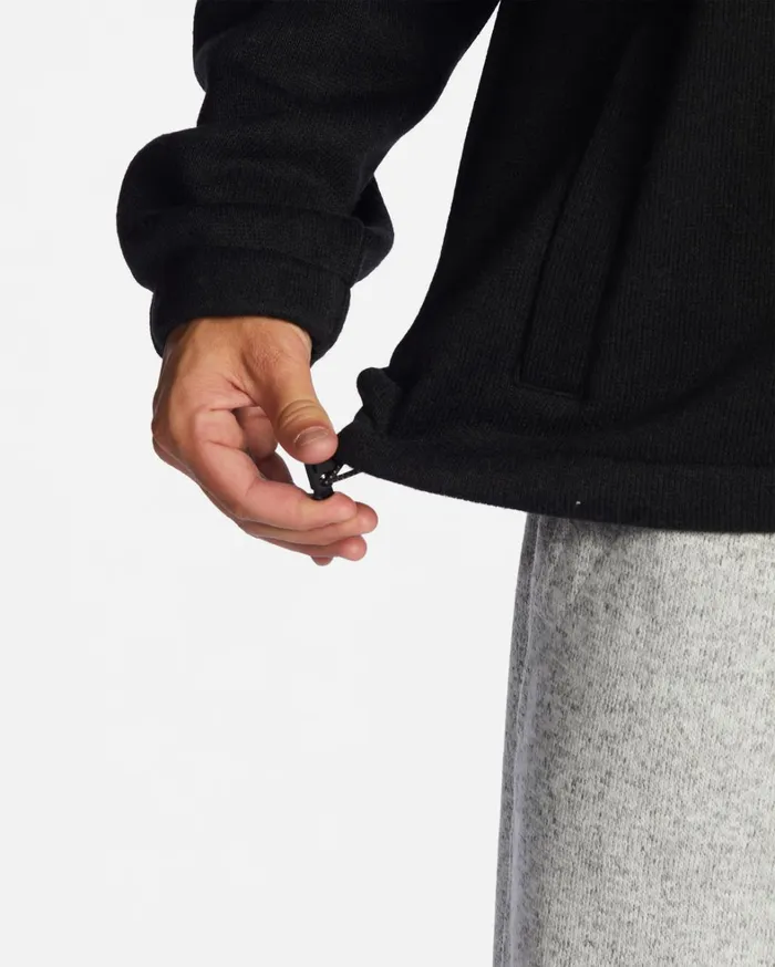 Billabong Hoodies and Fleece Men ADiv Boundary Hooded HalfZip Pullover Black Heather Billabong Hoodies and Fleece Men ADiv Boundary Hooded HalfZip Pullover Black Heather
