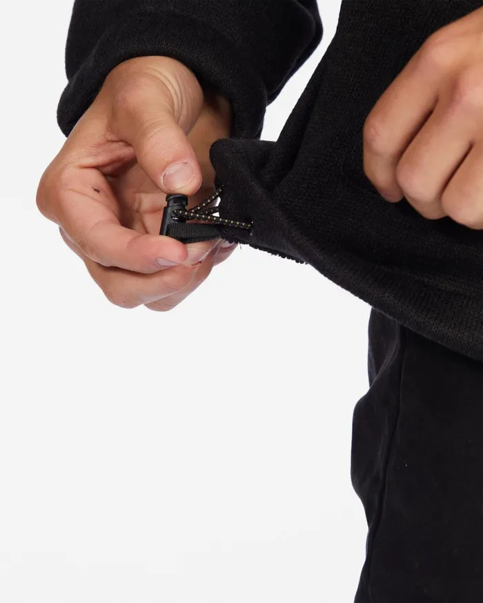Billabong Hoodies and Fleece Men ADiv Boundary Hooded HalfZip Pullover Black Heather Billabong Hoodies and Fleece Men ADiv Boundary Hooded HalfZip Pullover Black Heather