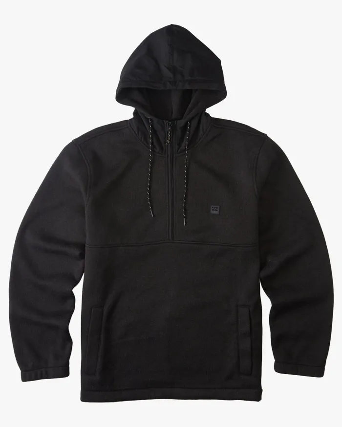 Billabong Hoodies and Fleece Men ADiv Boundary Hooded HalfZip Pullover Black Heather Billabong Hoodies and Fleece Men ADiv Boundary Hooded HalfZip Pullover Black Heather