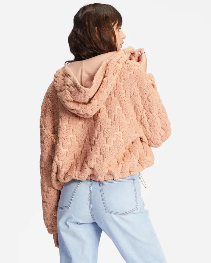 Billabong Hoodies and Fleece Women Marlowe Fleece ZipUp Hooded Jacket Nude Mood Billabong Hoodies and Fleece Women Marlowe Fleece ZipUp Hooded Jacket Nude Mood