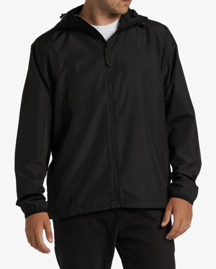 Billabong Jackets Men ADiv Transport Windbreaker Jacket Black