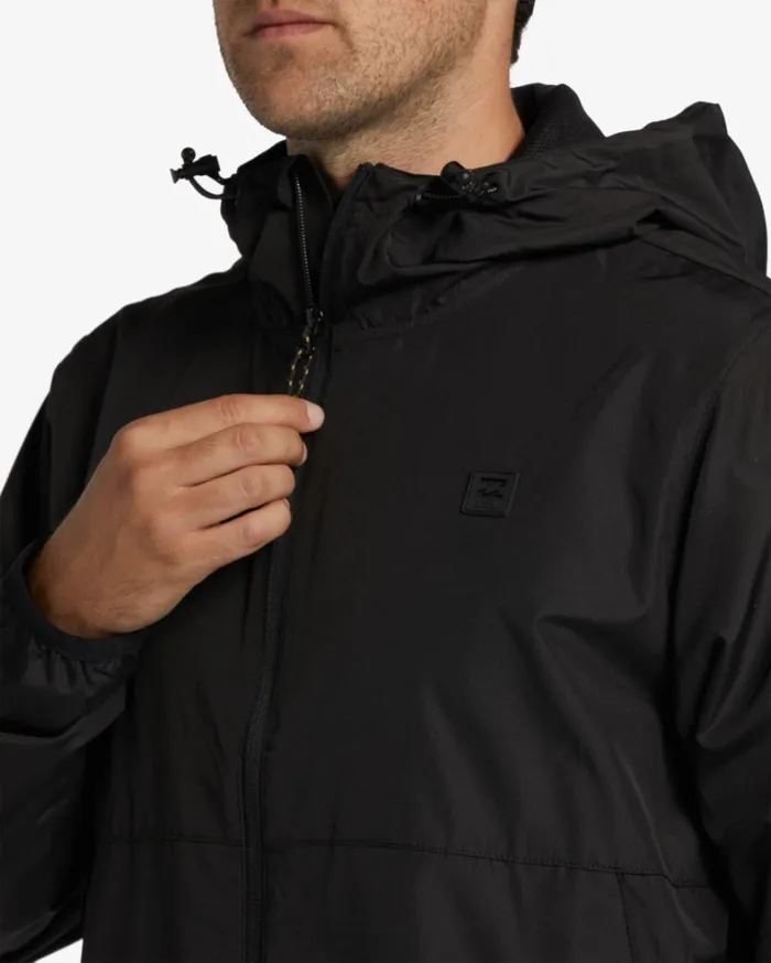 Billabong Jackets Men ADiv Transport Windbreaker Jacket Black Billabong Jackets Men ADiv Transport Windbreaker Jacket Black