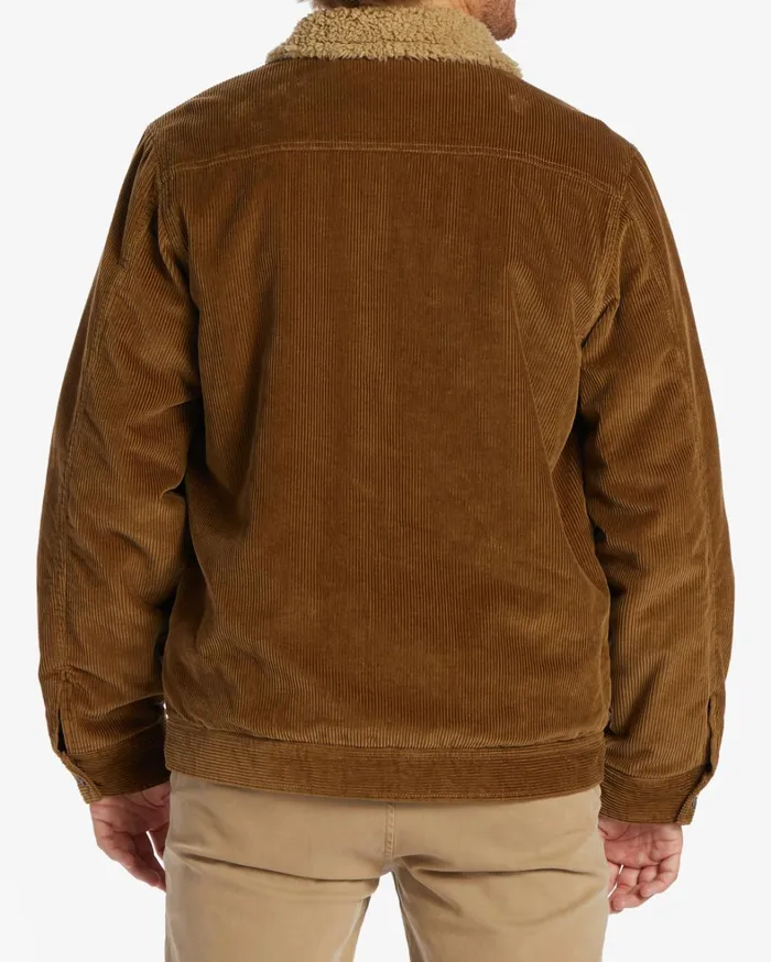 Billabong Jackets Men Barlow Cord Sherpa Lined Jacket Otter Billabong Jackets Men Barlow Cord Sherpa Lined Jacket Otter