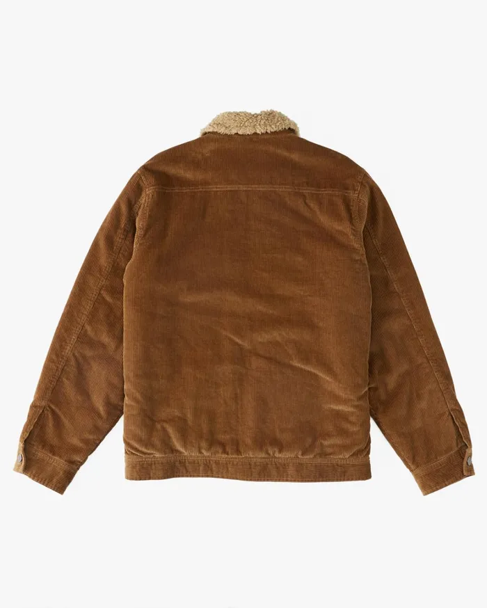 Billabong Jackets Men Barlow Cord Sherpa Lined Jacket Otter Billabong Jackets Men Barlow Cord Sherpa Lined Jacket Otter