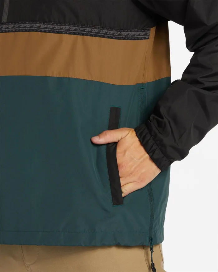 Billabong Jackets Men Windswell Anorak Windbreaker Jacket Dark Forest Billabong Jackets Men Windswell Anorak Windbreaker Jacket Dark Forest