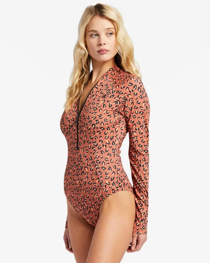 Billabong One Pieces Women ADiv Biarritz Long Sleeve Swimsuit Kiss The Earth Billabong One Pieces Women ADiv Biarritz Long Sleeve Swimsuit Kiss The Earth