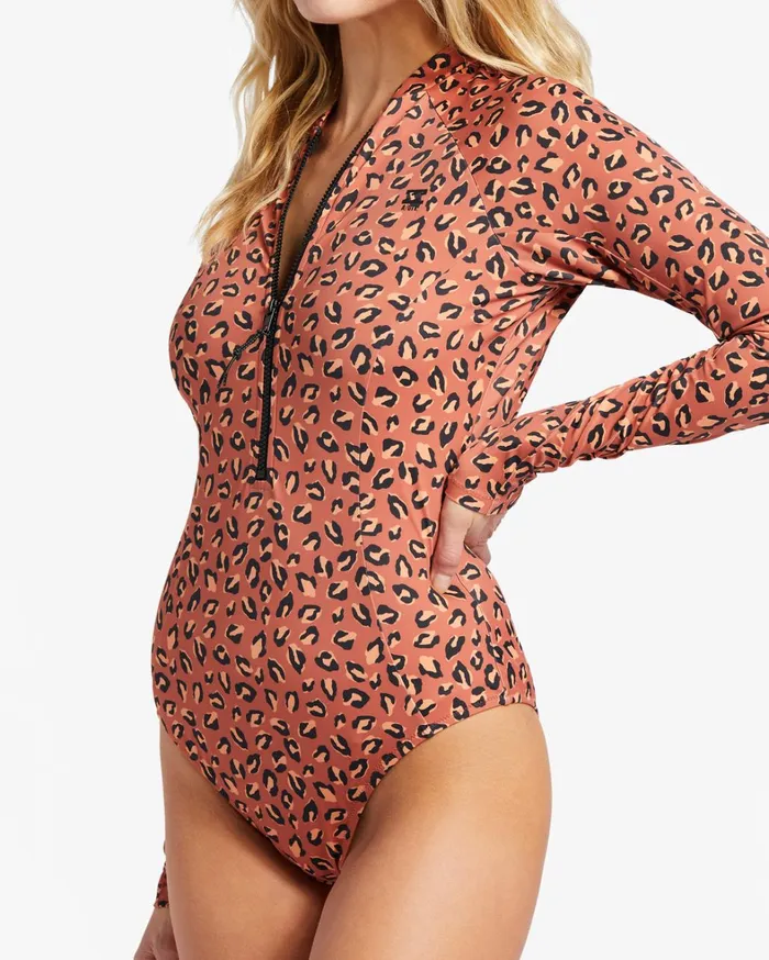 Billabong One Pieces Women ADiv Biarritz Long Sleeve Swimsuit Kiss The Earth Billabong One Pieces Women ADiv Biarritz Long Sleeve Swimsuit Kiss The Earth