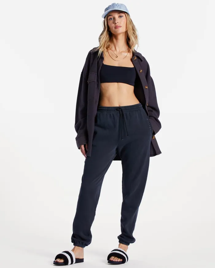 Billabong Pants Women My Only Joggers Black Sands
