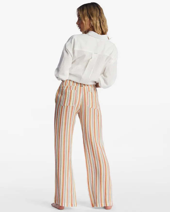 Billabong Pants Women New Waves 2 Elastic Waist Pants Salt Crystal 4 Billabong Pants Women New Waves 2 Elastic Waist Pants Salt Crystal 4