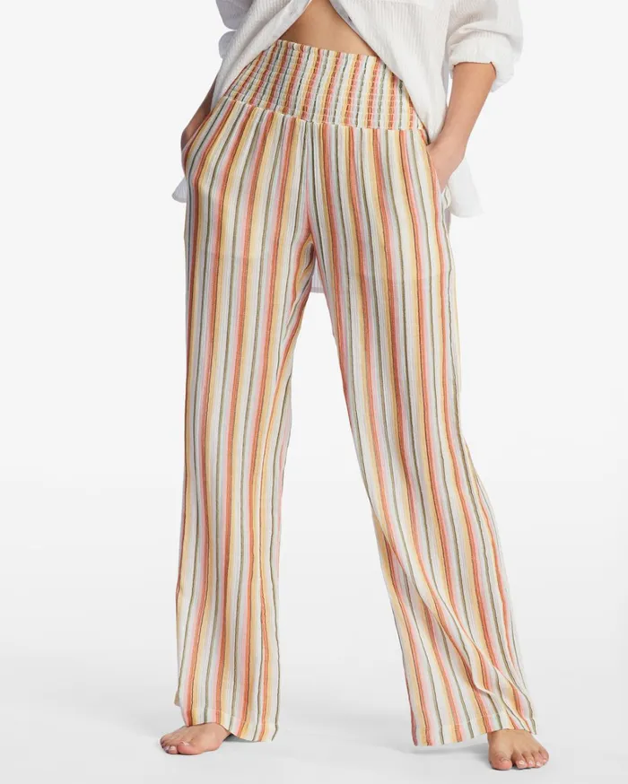 Billabong Pants Women New Waves 2 Elastic Waist Pants Salt Crystal 4 Billabong Pants Women New Waves 2 Elastic Waist Pants Salt Crystal 4