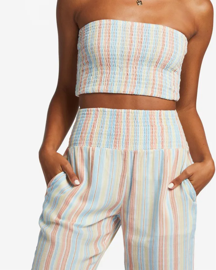Billabong Pants Women New Waves 2 Elastic Waist Pants Salt Crystal 6 Billabong Pants Women New Waves 2 Elastic Waist Pants Salt Crystal 6