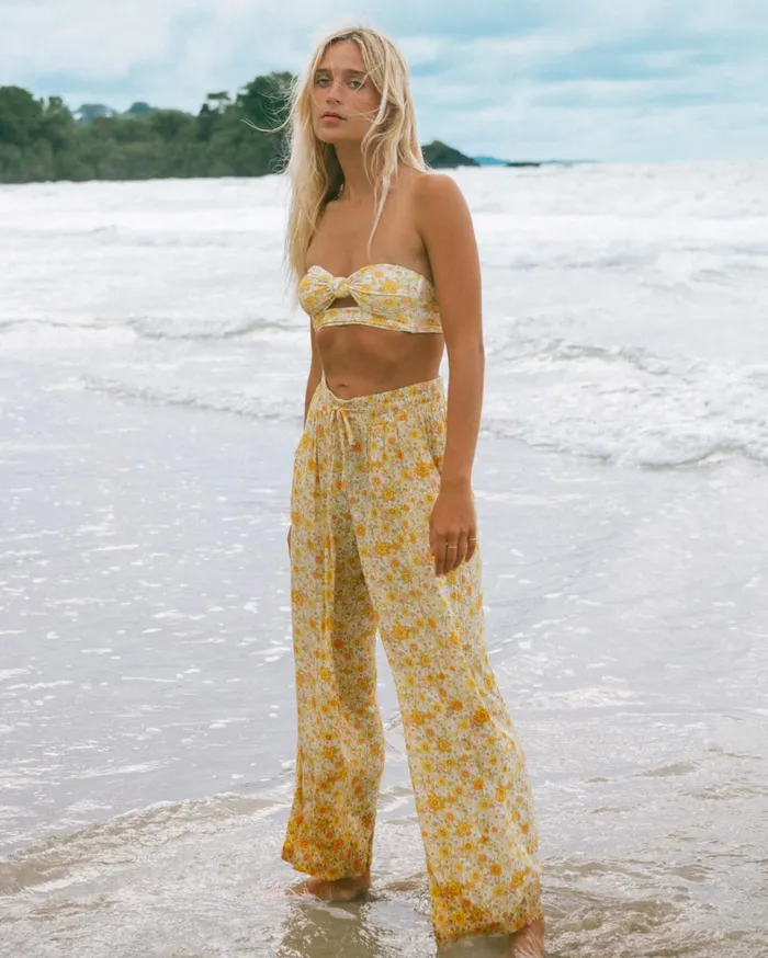 Billabong Pants Women Sun Rays Crinkle Pants Multi 1