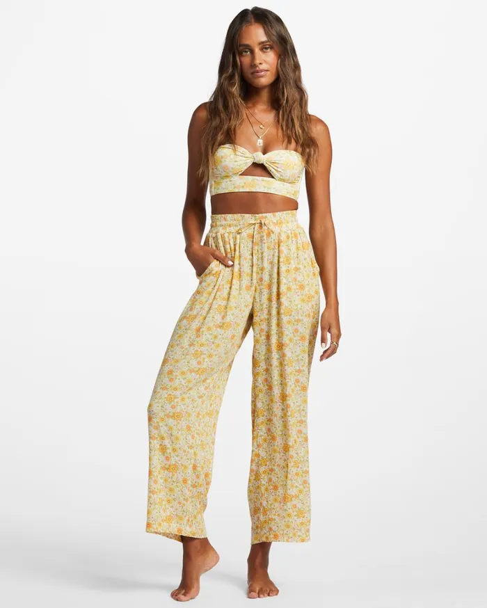 Billabong Pants Women Sun Rays Crinkle Pants Multi 1 Billabong Pants Women Sun Rays Crinkle Pants Multi 1