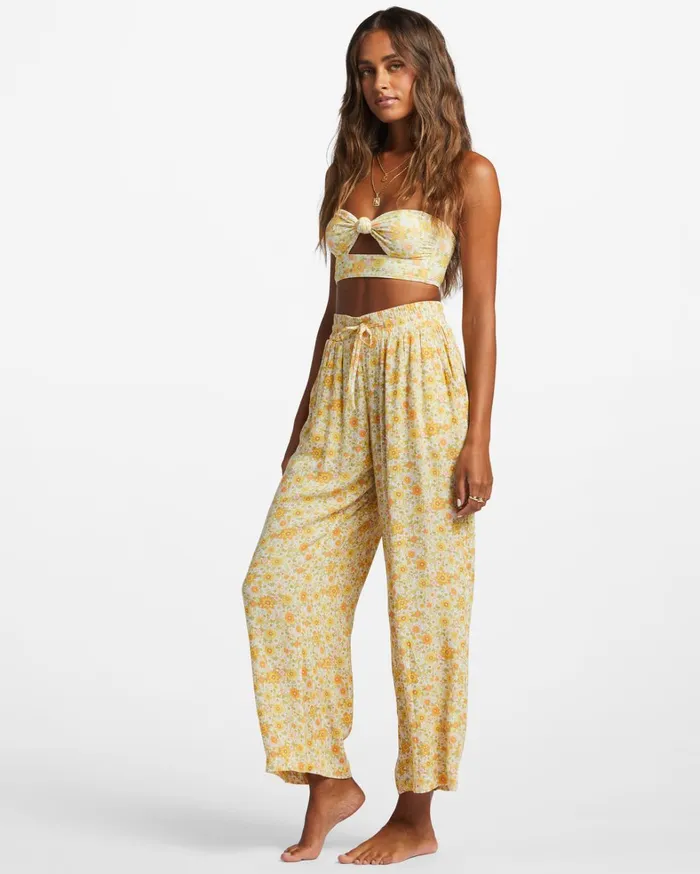 Billabong Pants Women Sun Rays Crinkle Pants Multi 1 Billabong Pants Women Sun Rays Crinkle Pants Multi 1