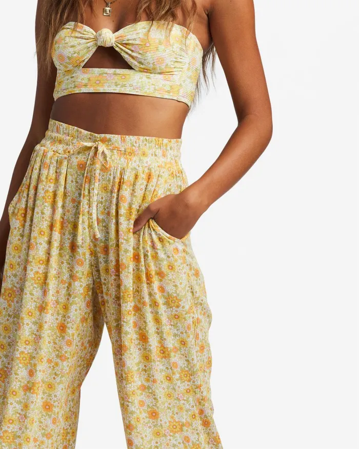 Billabong Pants Women Sun Rays Crinkle Pants Multi 1 Billabong Pants Women Sun Rays Crinkle Pants Multi 1