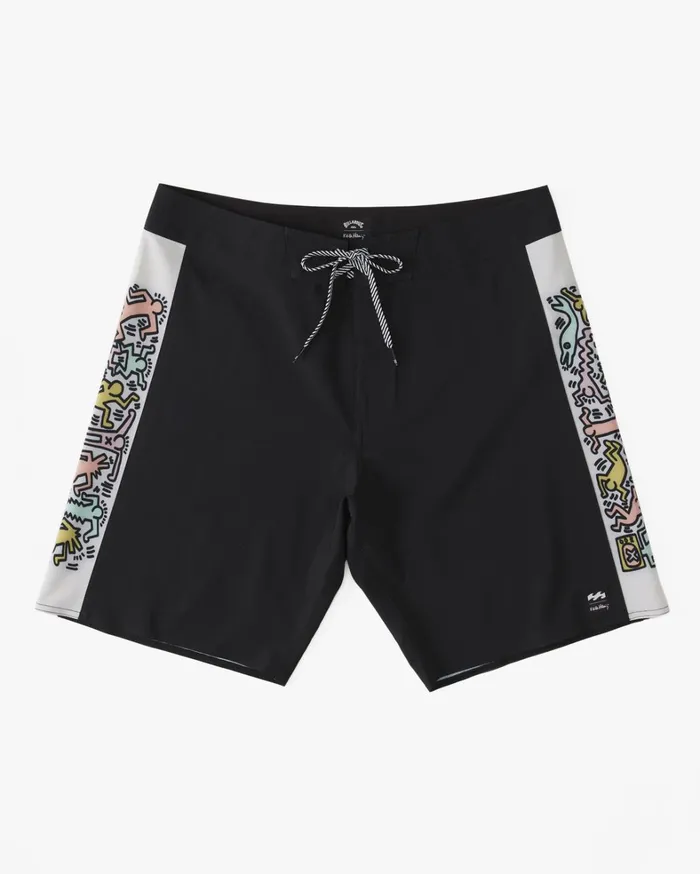 Billabong Performance Boardshorts Men Keith Haring Jam Ciclo D Bah Pro Performance 19034 Boardshorts Black Billabong Performance Boardshorts Men Keith Haring Jam Ciclo D Bah Pro Performance 19034 Boardshorts Black