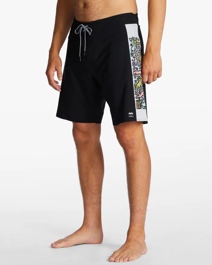 Billabong Performance Boardshorts Men Keith Haring Jam Ciclo D Bah Pro Performance 19034 Boardshorts Black Billabong Performance Boardshorts Men Keith Haring Jam Ciclo D Bah Pro Performance 19034 Boardshorts Black