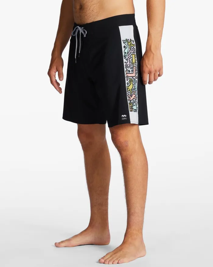 Billabong Performance Boardshorts Men Keith Haring Jam Ciclo D Bah Pro Performance 19034 Boardshorts Black Billabong Performance Boardshorts Men Keith Haring Jam Ciclo D Bah Pro Performance 19034 Boardshorts Black