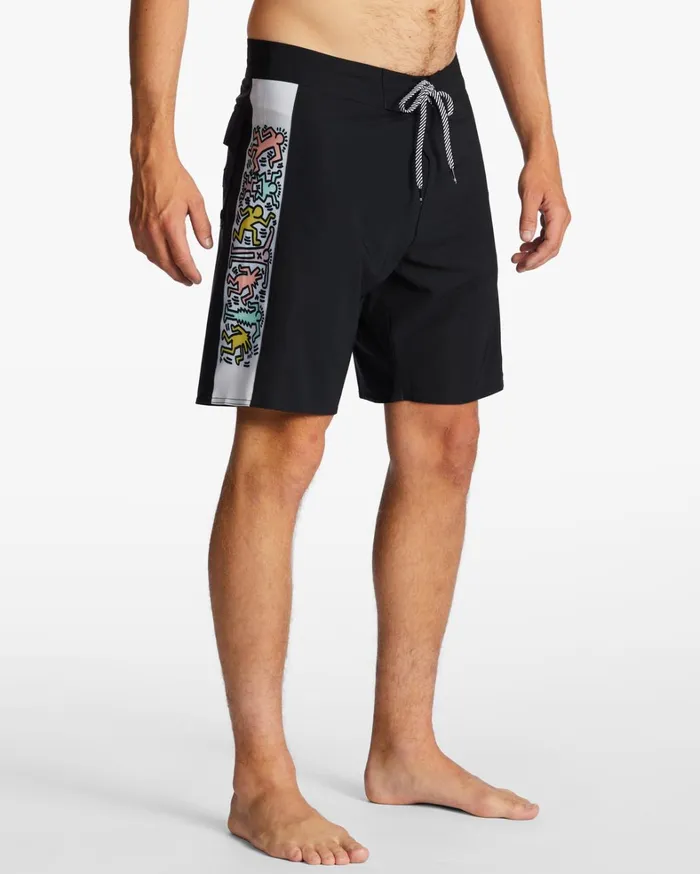 Billabong Performance Boardshorts Men Keith Haring Jam Ciclo D Bah Pro Performance 19034 Boardshorts Black Billabong Performance Boardshorts Men Keith Haring Jam Ciclo D Bah Pro Performance 19034 Boardshorts Black