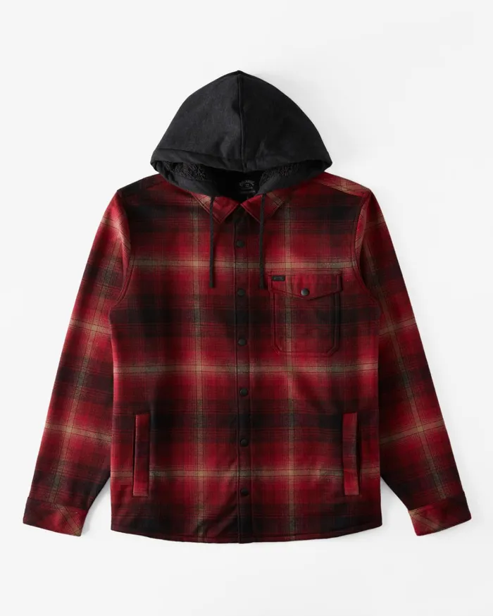 Billabong Shirts Men ADiv Furnace Bonded Flannel Shirt Coral Billabong Shirts Men ADiv Furnace Bonded Flannel Shirt Coral