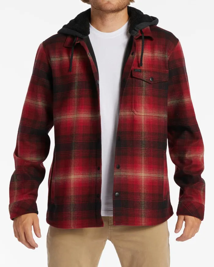 Billabong Shirts Men ADiv Furnace Bonded Flannel Shirt Coral Billabong Shirts Men ADiv Furnace Bonded Flannel Shirt Coral