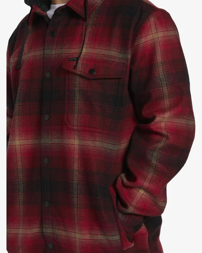 Billabong Shirts Men ADiv Furnace Bonded Flannel Shirt Coral Billabong Shirts Men ADiv Furnace Bonded Flannel Shirt Coral