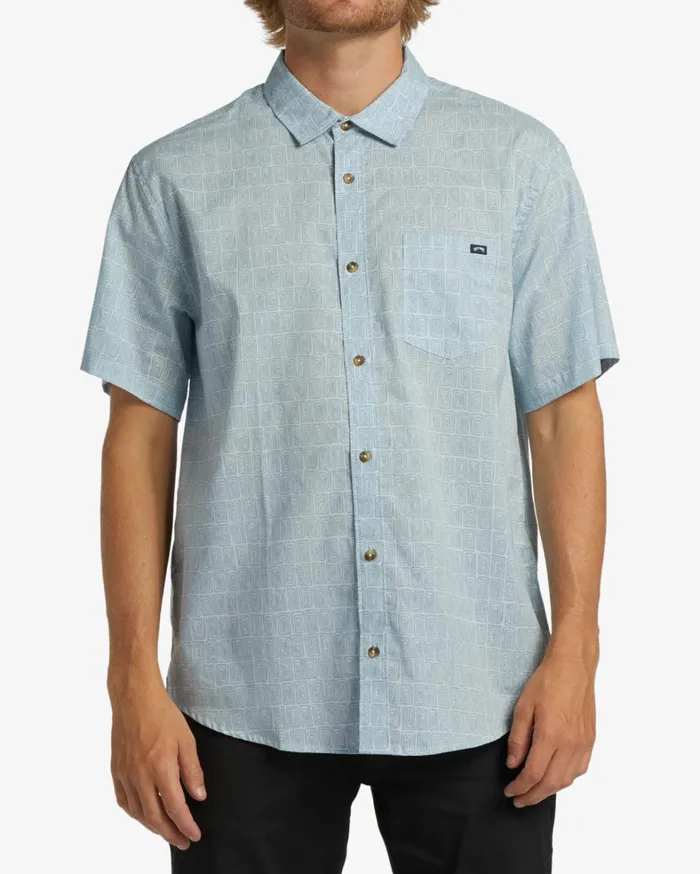 Billabong Shirts Men Sundays Mini Short Sleeve Shirt Coastal