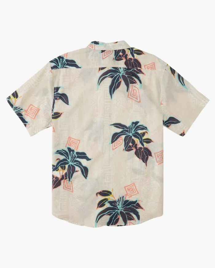 Billabong Shirts Men Sundays Short Sleeve Shirt Bone Billabong Shirts Men Sundays Short Sleeve Shirt Bone