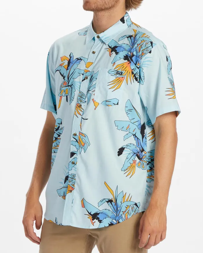 Billabong Shirts Men Sundays Short Sleeve Shirt Coastal Billabong Shirts Men Sundays Short Sleeve Shirt Coastal
