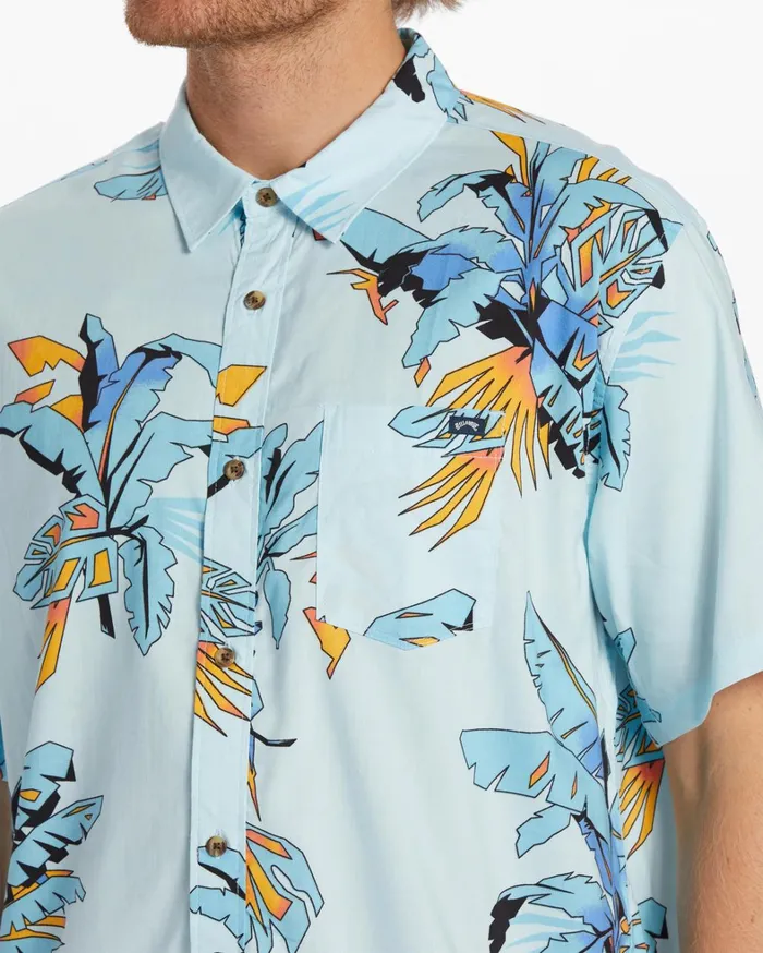 Billabong Shirts Men Sundays Short Sleeve Shirt Coastal Billabong Shirts Men Sundays Short Sleeve Shirt Coastal
