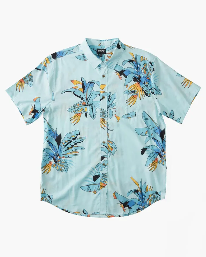 Billabong Shirts Men Sundays Short Sleeve Shirt Coastal Billabong Shirts Men Sundays Short Sleeve Shirt Coastal