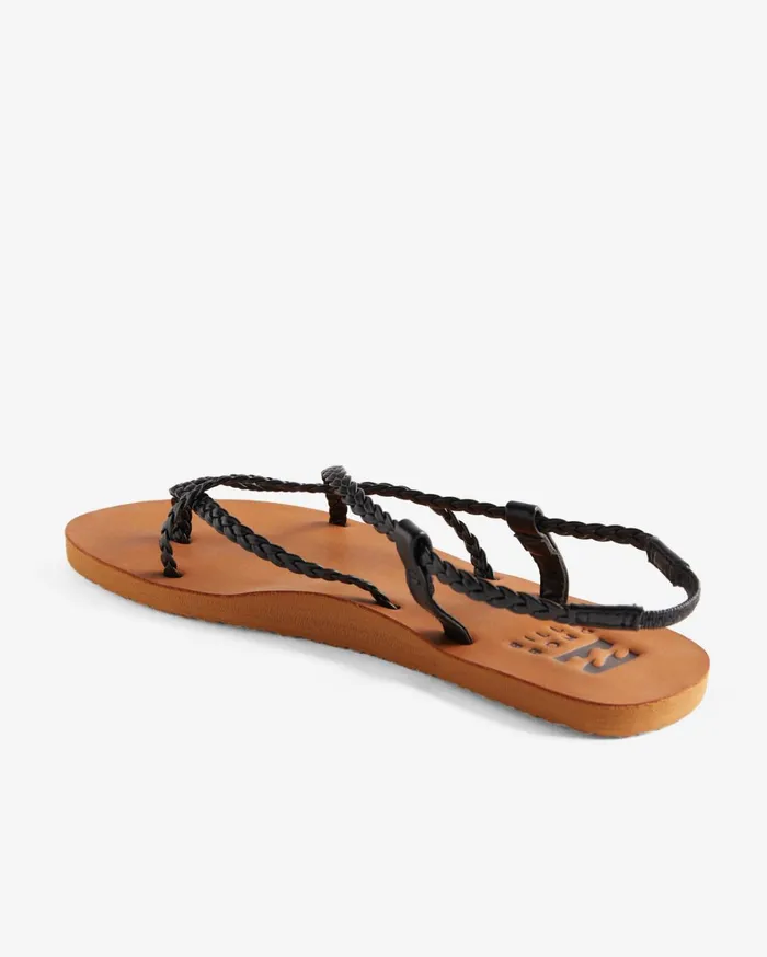 Billabong Shoes Women Crossing By Braided Sandals Off Black Billabong Shoes Women Crossing By Braided Sandals Off Black