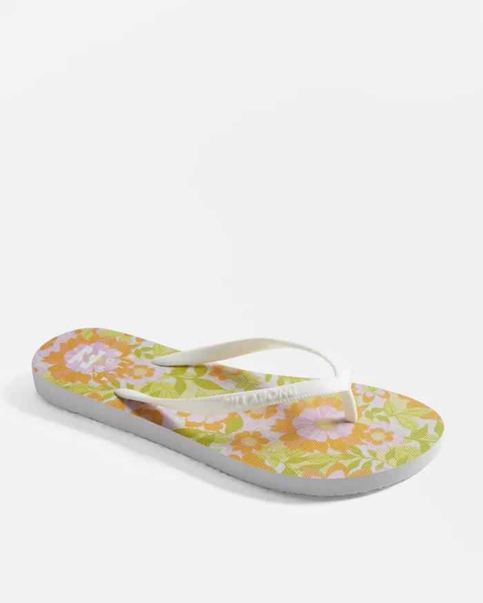 Billabong Shoes Women Dama Rubber Flip Flop Sandals Orange Peel Billabong Shoes Women Dama Rubber Flip Flop Sandals Orange Peel