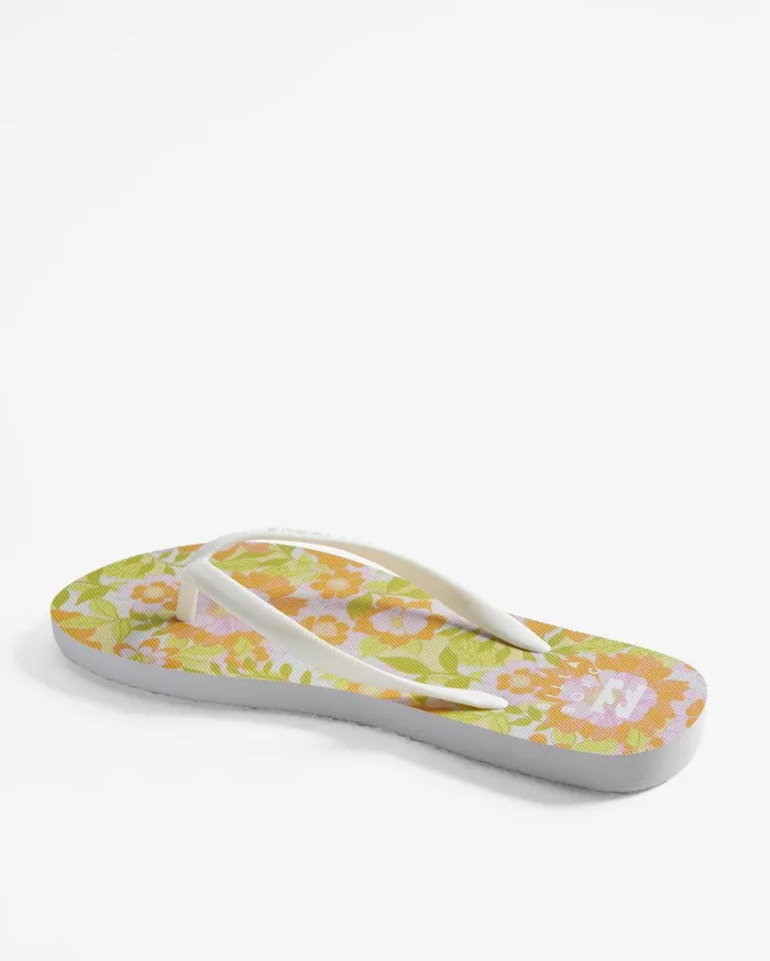 Billabong Shoes Women Dama Rubber Flip Flop Sandals Orange Peel Billabong Shoes Women Dama Rubber Flip Flop Sandals Orange Peel