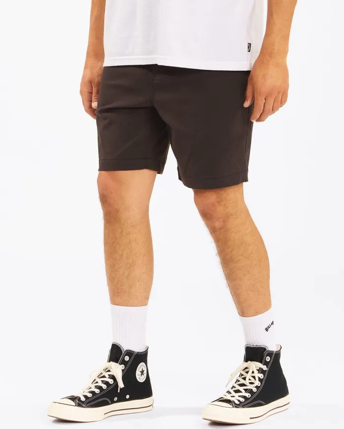 Billabong Shorts Men ADiv Surftrek Plus Organic Elastic Waist Shorts 19034 Black Billabong Shorts Men ADiv Surftrek Plus Organic Elastic Waist Shorts 19034 Black
