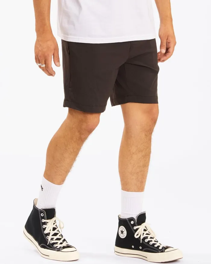 Billabong Shorts Men ADiv Surftrek Plus Organic Elastic Waist Shorts 19034 Black Billabong Shorts Men ADiv Surftrek Plus Organic Elastic Waist Shorts 19034 Black