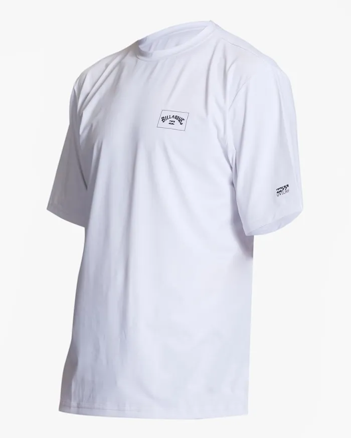 Billabong Shorts Men Arch Mesh Loose Fit UPF 50 Short Sleeve Surf Tee White Billabong Shorts Men Arch Mesh Loose Fit UPF 50 Short Sleeve Surf Tee White
