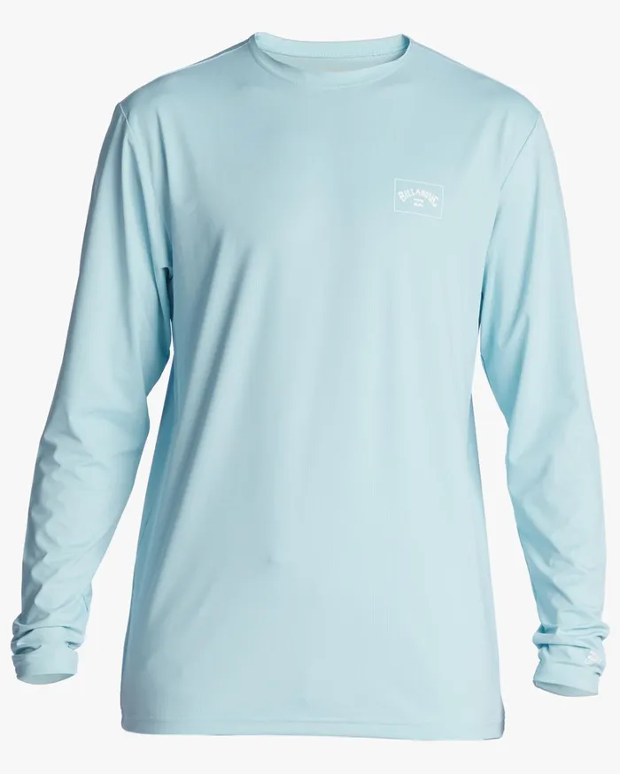 Billabong Shorts Men Arch Mesh UPF 50 Long Sleeve Surf Tee Coastal