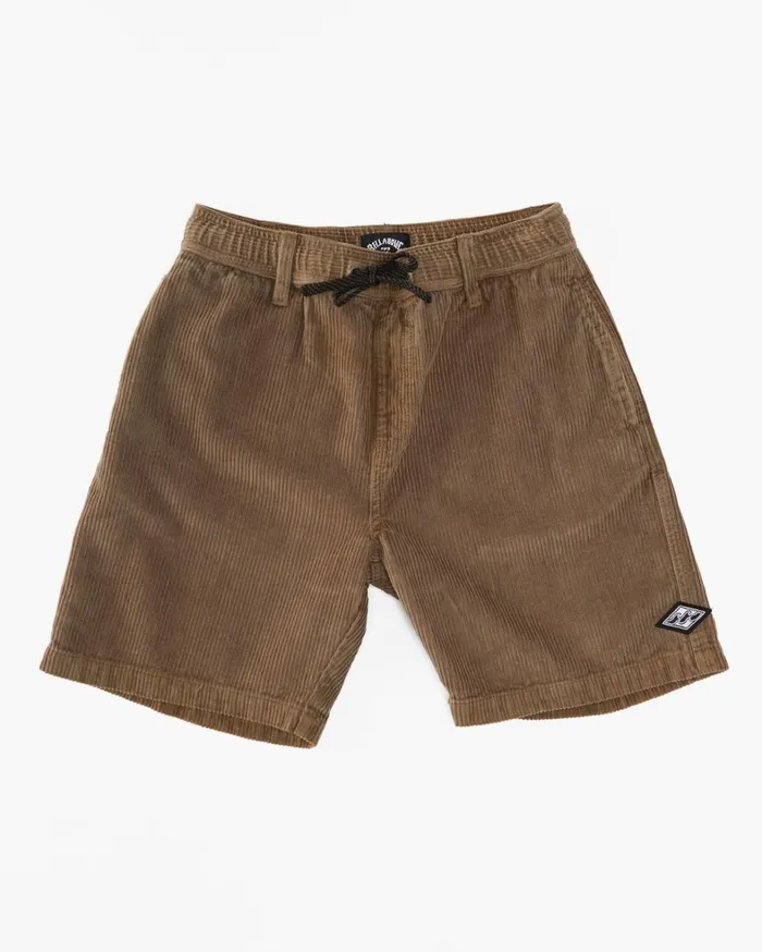 Billabong Shorts Men Boy039s Larry Cord Corduroy Shorts Earth