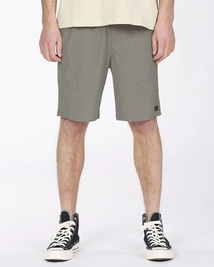 Billabong Shorts Men Crossfire Elastic Waist Submersible Shorts 18034 Grey