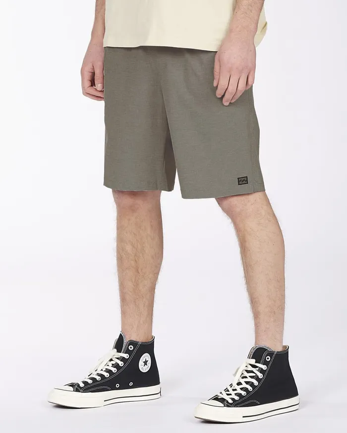 Billabong Shorts Men Crossfire Elastic Waist Submersible Shorts 18034 Grey Billabong Shorts Men Crossfire Elastic Waist Submersible Shorts 18034 Grey